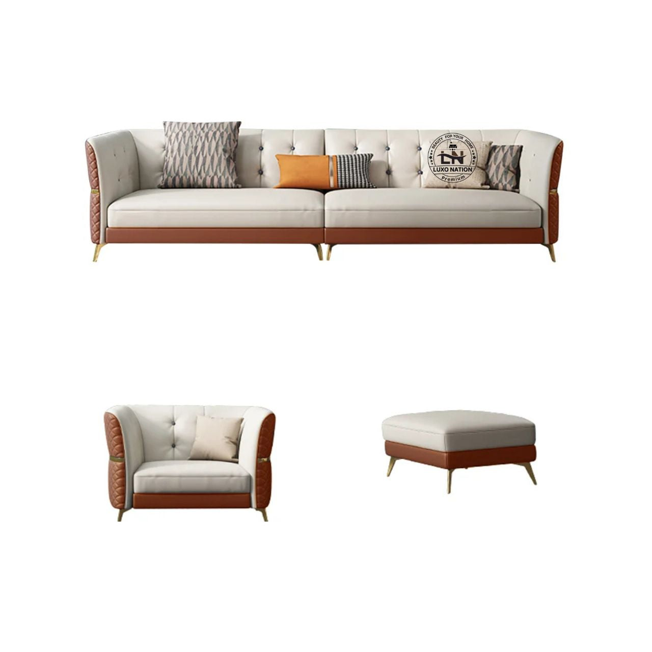 Luxo Nation Best Luxury Sofa set โ Modern Design-Premium Sofa Set